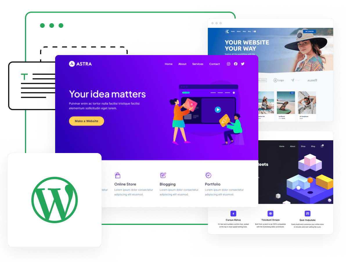 Build your website with optimized WordPress hosting